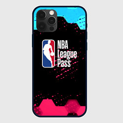 Чехол для iPhone 12 Pro Max NBA баскетбол соты неон, цвет: 3D-черный