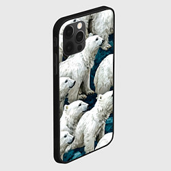 Чехол для iPhone 12 Pro Max Свора белых медведей, цвет: 3D-черный — фото 2