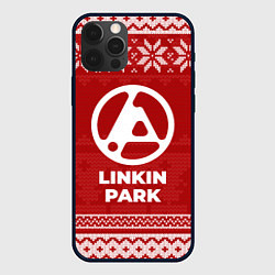 Чехол для iPhone 12 Pro Max Новогодний Linkin Park 2024, цвет: 3D-черный