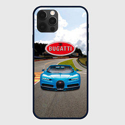 Чехол iPhone 12 Pro Max Bugatti - motorsport racing route