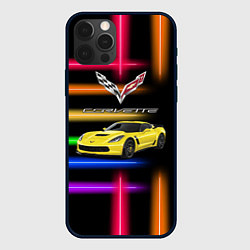 Чехол iPhone 12 Pro Max Chevrolet Corvette - racing team