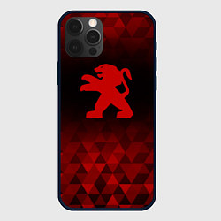 Чехол iPhone 12 Pro Max Peugeot red poly