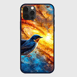 Чехол iPhone 12 Pro Max Ласточка в космосе