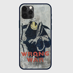 Чехол iPhone 12 Pro Max Banksy - wrong war