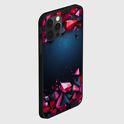 Чехол для iPhone 12 Pro Max Кристаллики текстура, цвет: 3D-черный — фото 2