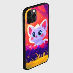 Чехол для iPhone 12 Pro Max Влюбленный милый песец, цвет: 3D-черный — фото 2