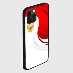 Чехол для iPhone 12 Pro Max Россия - красный и белый, цвет: 3D-черный — фото 2