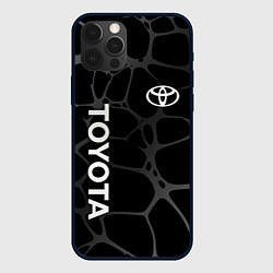 Чехол iPhone 12 Pro Max Toyota - монохромный аква