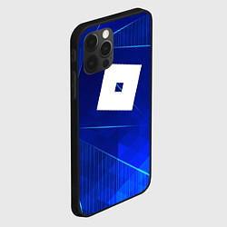 Чехол для iPhone 12 Pro Max Roblox blue poly, цвет: 3D-черный — фото 2