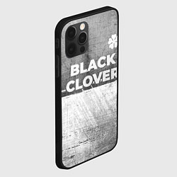 Чехол для iPhone 12 Pro Max Black Clover - grey gradient посередине, цвет: 3D-черный — фото 2