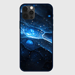 Чехол iPhone 12 Pro Max Объемная синяя текстура
