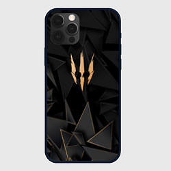 Чехол для iPhone 12 Pro Max The Witcher golden poly, цвет: 3D-черный