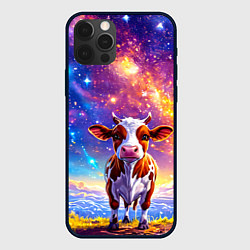 Чехол iPhone 12 Pro Max Коровка и звездное небо