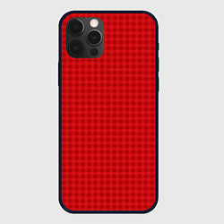 Чехол iPhone 12 Pro Max Сочный красный паттерн полосы клетка