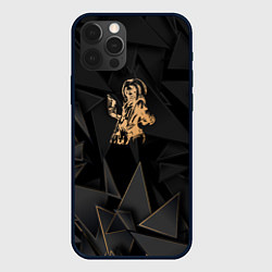 Чехол iPhone 12 Pro Max Iron Maiden golden poly