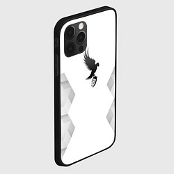 Чехол для iPhone 12 Pro Max Hollywood Undead white poly, цвет: 3D-черный — фото 2