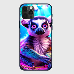 Чехол iPhone 12 Pro Max Лемур в сказочном лесу