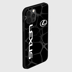 Чехол для iPhone 12 Pro Max Lexus - монохромный, цвет: 3D-черный — фото 2