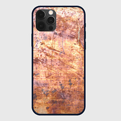 Чехол iPhone 12 Pro Max Абстракция - old red metal