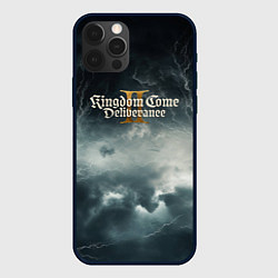 Чехол для iPhone 12 Pro Max Kingdom Come Deliverance 2 мрачный фон, цвет: 3D-черный