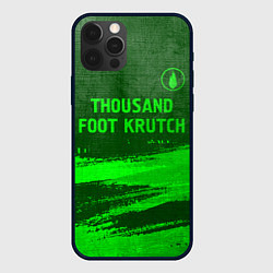 Чехол для iPhone 12 Pro Max Thousand Foot Krutch - green gradient посередине, цвет: 3D-черный