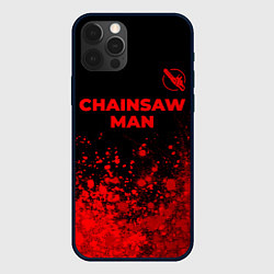 Чехол iPhone 12 Pro Max Chainsaw Man - red gradient посередине