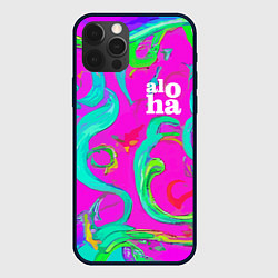 Чехол iPhone 12 Pro Max Abstract floral pattern - aloha