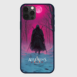 Чехол iPhone 12 Pro Max Assassins Creed воин в закате