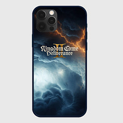 Чехол iPhone 12 Pro Max Kingdom Come Deliverance 2 молнии в небе