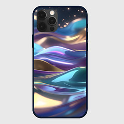 Чехол для iPhone 12 Pro Max Космические мягкие волны, цвет: 3D-черный