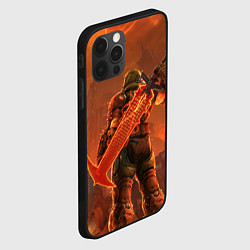 Чехол для iPhone 12 Pro Max Палач рока и башня Doom, цвет: 3D-черный — фото 2