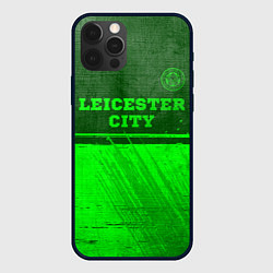 Чехол iPhone 12 Pro Max Leicester City - green gradient посередине