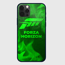 Чехол для iPhone 12 Pro Max Forza Horizon - green gradient, цвет: 3D-черный