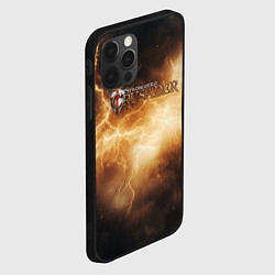Чехол для iPhone 12 Pro Max Stronghold сrusader лого и гром, цвет: 3D-черный — фото 2