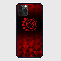 Чехол для iPhone 12 Pro Max Blink 182 red poly, цвет: 3D-черный