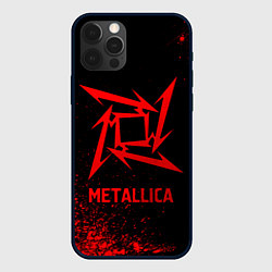 Чехол iPhone 12 Pro Max Metallica - red gradient