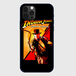 Чехол для iPhone 12 Pro Max Indiana Jones and the Great Circle, цвет: 3D-черный