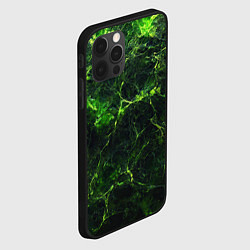 Чехол для iPhone 12 Pro Max Зеленая ядовитая текстура, цвет: 3D-черный — фото 2