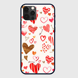 Чехол iPhone 12 Pro Max Любовный паттерн