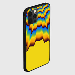 Чехол для iPhone 12 Pro Max Узоры на желтом, цвет: 3D-черный — фото 2