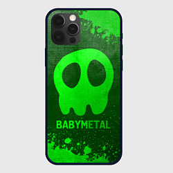 Чехол для iPhone 12 Pro Max Babymetal - green gradient, цвет: 3D-черный