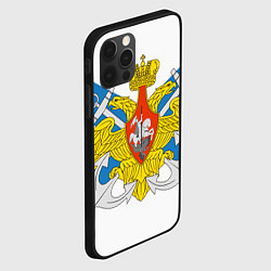 Чехол для iPhone 12 Pro Max Военно-морской флот: орёл, цвет: 3D-черный — фото 2