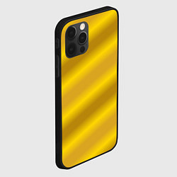 Чехол для iPhone 12 Pro Max Золотой градиент, цвет: 3D-черный — фото 2