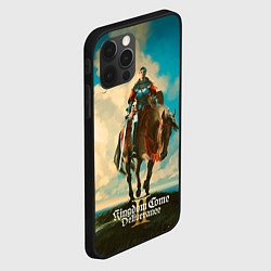 Чехол для iPhone 12 Pro Max Идржих на коне Kingdom come deliverence 2, цвет: 3D-черный — фото 2