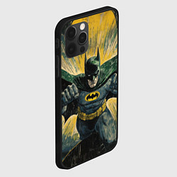 Чехол для iPhone 12 Pro Max Бэтмен с поднятыми кулаками, цвет: 3D-черный — фото 2