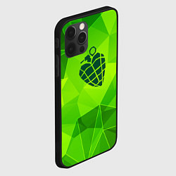 Чехол для iPhone 12 Pro Max Green Day green poly, цвет: 3D-черный — фото 2
