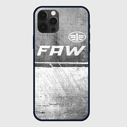 Чехол для iPhone 12 Pro Max FAW - grey gradient посередине, цвет: 3D-черный