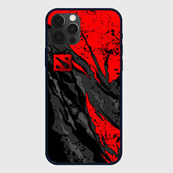 Чехол iPhone 12 Pro Max Дота 2 - красная абстракция