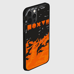 Чехол для iPhone 12 Pro Max Равнодушие оранжевый, цвет: 3D-черный — фото 2