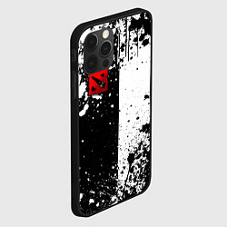 Чехол для iPhone 12 Pro Max Дота 2 - белые брызги, цвет: 3D-черный — фото 2